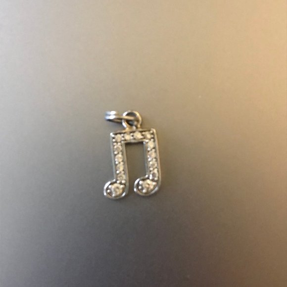 Crystal Music Note Pendant - Picture 3 of 3